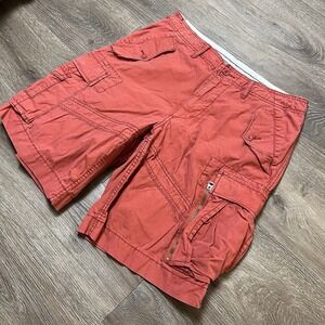 Vintage Polo Ralph Lauren M Size 32 Paratrooper Cargo Shorts Military Red RL-067